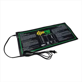 sunpad lite seedling heat mat with power cord - designed for heat mat seed starting and warm stratification method